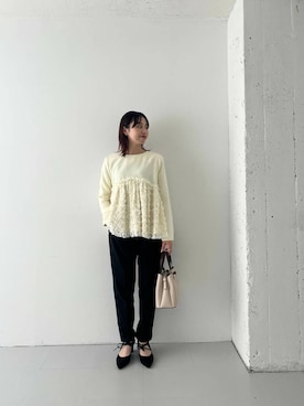 「ゆるピタ×ナチュラル」｜MINAMIさん（レディース・153cm）の秋コーディネート