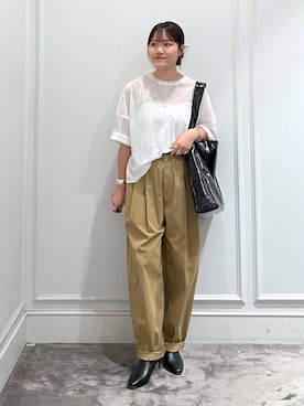 「ACOC（アコック）のアイテム」を使った、anriさん（レディース・157cm）の夏コーディネート