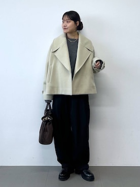 「リラックス」｜anriさん（レディース・157cm）の冬コーディネート