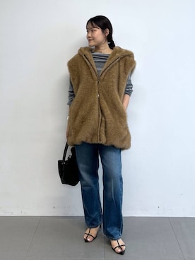「Levi's（リーバイス）の【Levi's】＜BABYLONE Exclusive＞90's ANKLE DENIM（デニムパンツ、ブルー系）」を使った、anriさん（レディース）の夏コーディネート
