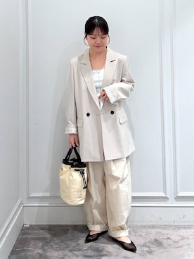 「BABYLONE（バビロン）のアイテム（バッグ）」を使った、anriさん（レディース・157cm）の春コーディネート