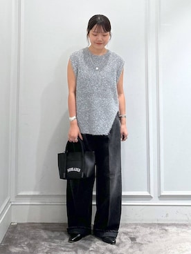 「アイテム（ベスト）」を使った、anriさん（レディース・157cm・20代）の夏コーディネート