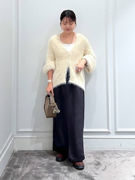 「MOHI（モヒ）のアイテム（ブーツ）」を使った、anriさん（レディース・157cm）の秋コーディネート