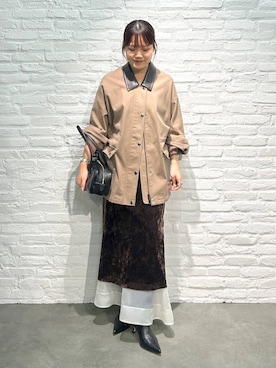 「アイテム（ブルゾン）」を使った、anriさん（レディース・157cm）の夏コーディネート