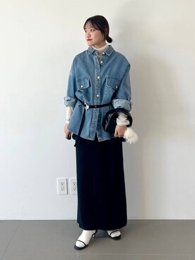 「WANDERUNG（ワンデルング）のアイテム」を使った、anriさん（レディース・157cm）の秋コーディネート