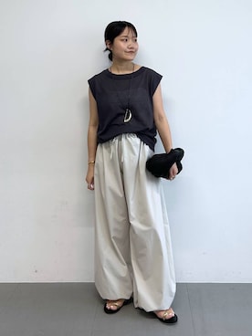 「JAMIRAY（ジャミレイ）のアイテム」を使った、anriさん（レディース・157cm）の夏コーディネート