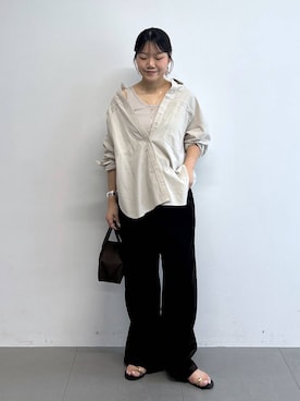 「BABYLONE（バビロン）のアイテム」を使った、anriさん（レディース・157cm）の夏コーディネート