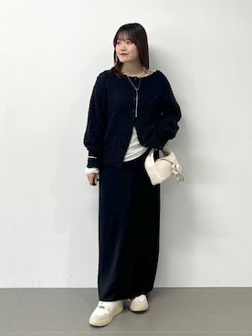 「BRIE LEON（ブリーレオン）のアイテム」を使った、anriさん（レディース・157cm）の冬コーディネート