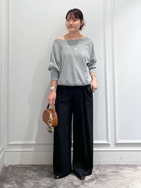 「アイテム（スウェット）」を使った、anriさん（レディース・157cm・20代）の夏コーディネート