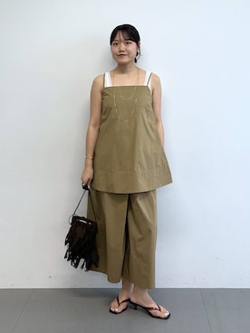 「MOHI（モヒ）のアイテム」を使った、anriさん（レディース・157cm）の夏コーディネート
