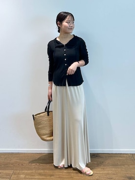 「beej（ビージ）のアイテム」を使った、anriさん（レディース・157cm）の夏コーディネート