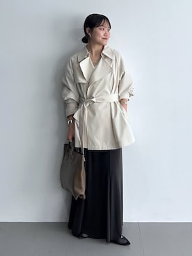 「BABYLONE（バビロン）のアイテム」を使った、anriさん（レディース・157cm）の春コーディネート