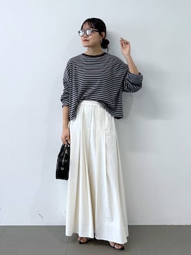 「BABYLONE（バビロン）のアイテム」を使った、anriさん（レディース・157cm）の春コーディネート