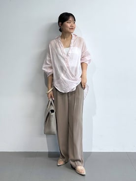 「CORSO ROMA，9（コルソローマ）のアイテム」を使った、anriさん（レディース・157cm）の春コーディネート