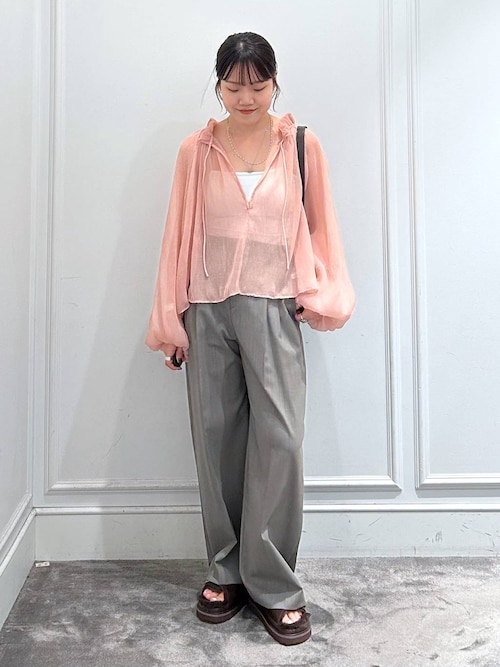 柳橋唯×バビロン白シャツ BABYLONE ブラウス シャツ 「柳橋唯さんYouTube紹介アイテム