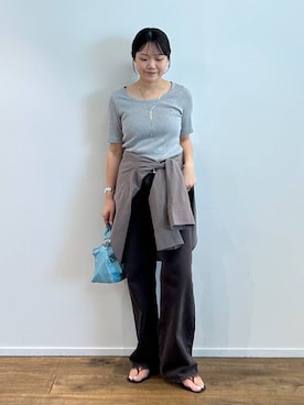 「MOHI（モヒ）のアイテム」を使った、anriさん（レディース・157cm）の夏コーディネート