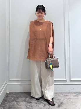 「REMME（レメ）のアイテム」を使った、anriさん（レディース・157cm）の夏コーディネート