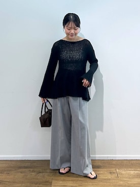 「BABYLONE（バビロン）のアイテム」を使った、anriさん（レディース・157cm）の夏コーディネート