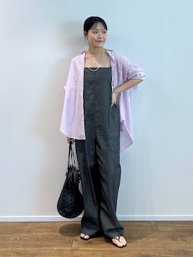 「MOHI（モヒ）のアイテム」を使った、anriさん（レディース・157cm）の夏コーディネート