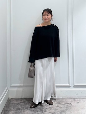 「アイテム（キャミソール）」を使った、anriさん（レディース・157cm・20代）の冬コーディネート