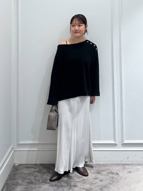 BABYLONE　キュプラバイヤススカート　チャコール　36 BABYLONE キュプラバイヤススカート チャコール 36 卸売 通販