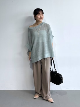 「BABYLONE（バビロン）のアイテム」を使った、anriさん（レディース・157cm）の春コーディネート