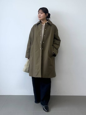 「アイテム（ナイロンジャケット）」を使った、anriさん（レディース・157cm・20代）の秋コーディネート