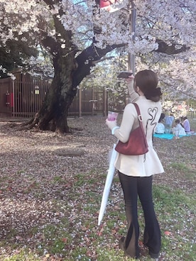 「VIOLETTA（ヴィオレッタ）のアイテム」を使った、rnjさん（レディース・158cm）の春コーディネート