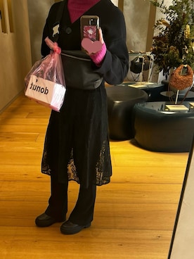 「FEKETE（フェケテ）のアイテム」を使った、rnjさん（レディース・158cm）の春コーディネート