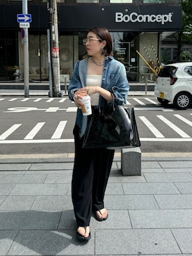 「ペイント」｜yuさん（レディース・162cm）の夏コーディネート