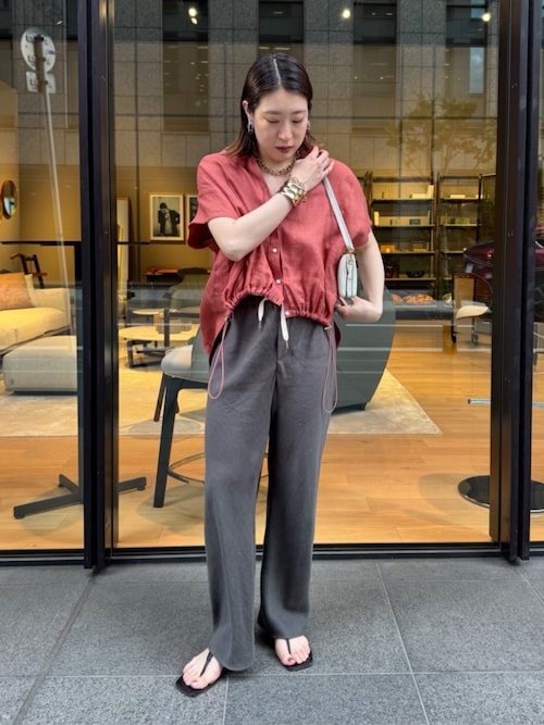 リネンバイヤスパンツ