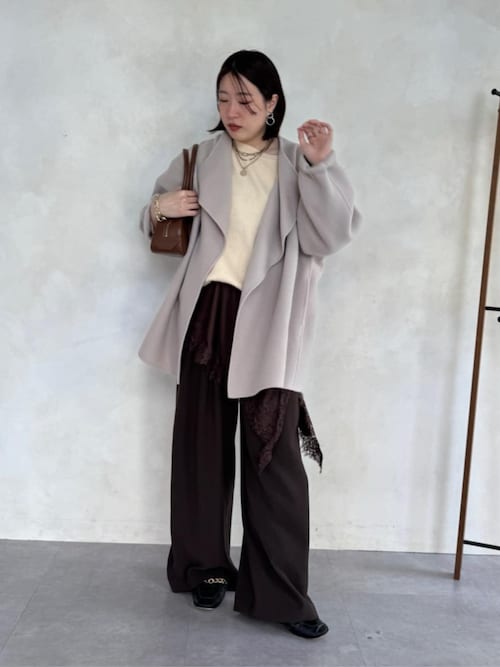 タックワイドパンツ