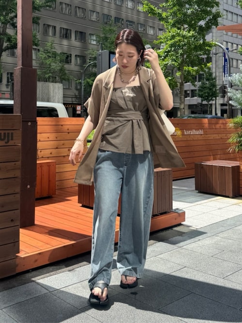 ボリュームミックスチェーンネックレス