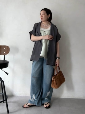 「大人ファッション」｜yuさん（レディース・162cm）の春コーディネート