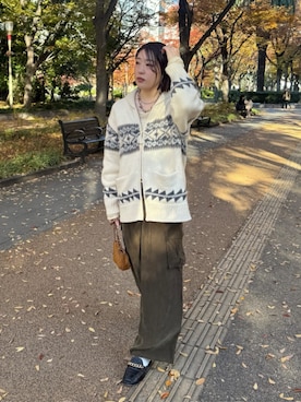 yuさん(レディース・162cm)の冬コーディネート