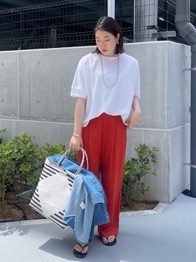 yuさん(レディース・162cm)の夏コーディネート