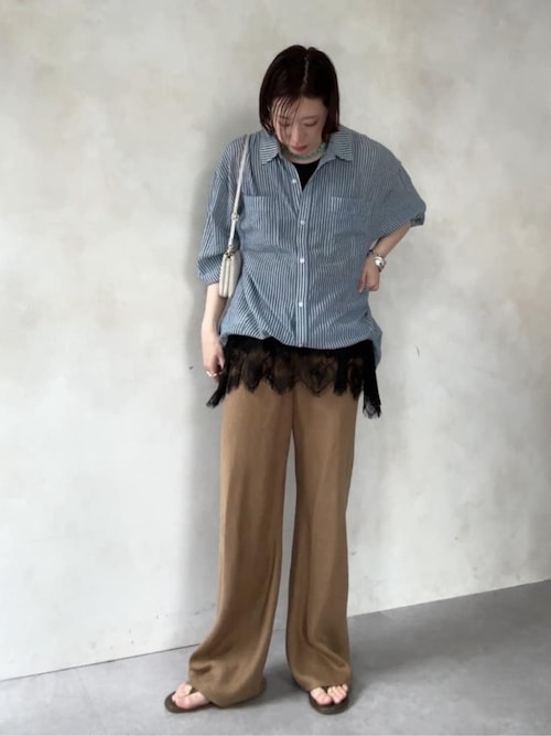 袖リブシアーデニムシャツ