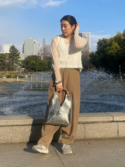 セール】チュール切替シアーTEE（Tシャツ/カットソー）｜DouDou