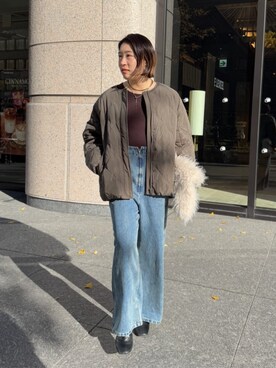 yuさん(レディース・162cm)の冬コーディネート