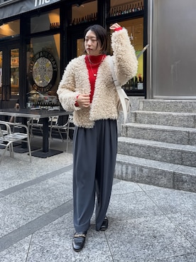 yuさん（レディース・162cm）の冬コーディネート