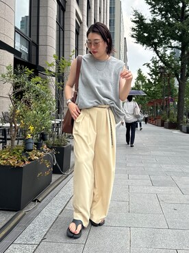 yuさん(レディース・162cm)の夏コーディネート