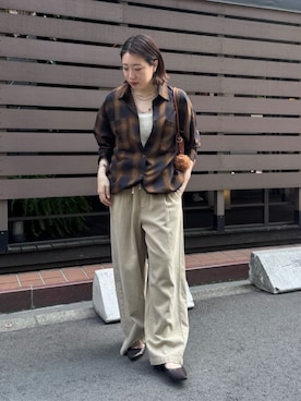 「アイテム（その他小物）」を使った、yuさん（レディース・162cm）の秋コーディネート