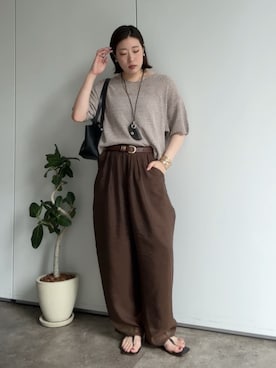 yuさん(レディース・162cm)の夏コーディネート