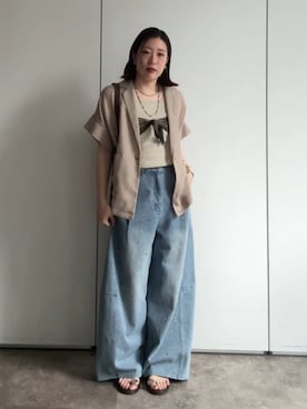 yuさん(レディース・162cm)の夏コーディネート