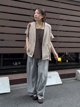 yuさん(レディース・162cm)の夏コーディネート