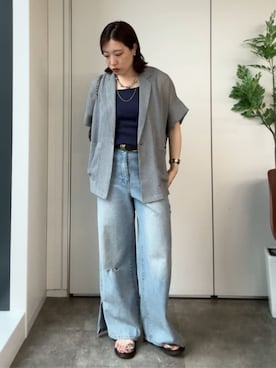 yuさん(レディース・162cm)の夏コーディネート