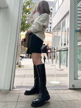 「MACARONIC（マカロニック）のアイテム」を使った、ありちゃんさん（レディース・155cm）の秋コーディネート