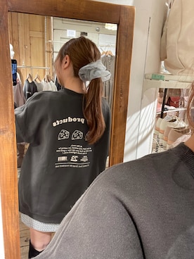 「162cm」｜「アイテム（スウェット）」を使った、yuzuさん（レディース・162cm）の秋コーディネート