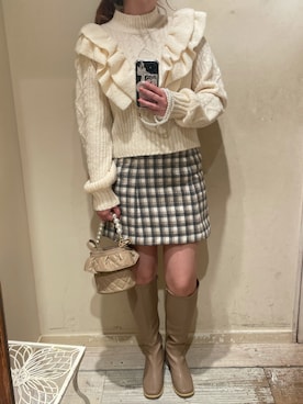 yuzuさん（レディース・162cm）の冬コーディネート