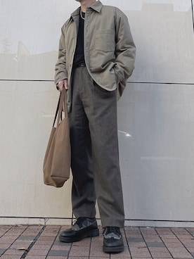 「リドム」｜「アイテム（ジャケット/アウター）」を使った、しゅとーさん（メンズ・168cm）の秋コーディネート